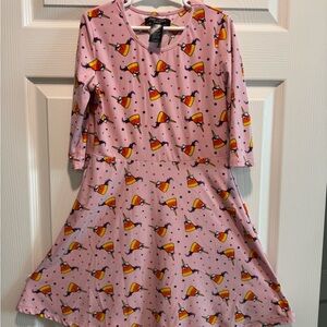 Fun Pink Dress with Candy corn Unicorn